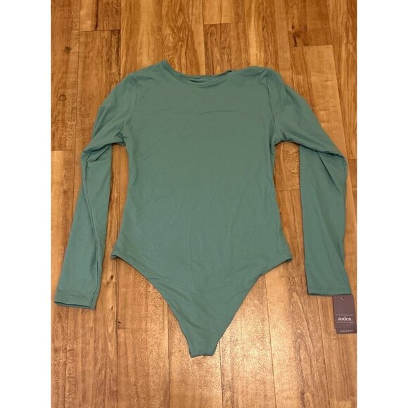 Auden size Large Luxe Stretch Fully Lined long-sleeve Body Suit New - Picture 3 of 3